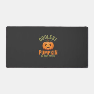 Coolest Pumpkin In The Patch Halloween Design Desk Mat