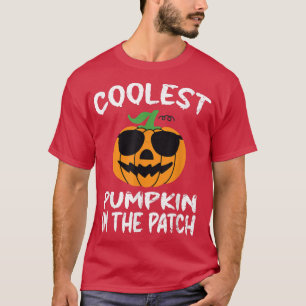 Coolest Pumpkin In The Patch Halloween Funny Boys T-Shirt