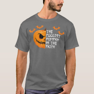 Coolest Pumpkin In The Patch Halloween Funny Pumpk T-Shirt