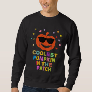 Coolest Pumpkin In The Patch Halloween Kids Boys G Sweatshirt
