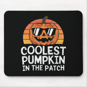 Coolest Pumpkin In The Patch Halloween Outfit Teen Mouse Mat