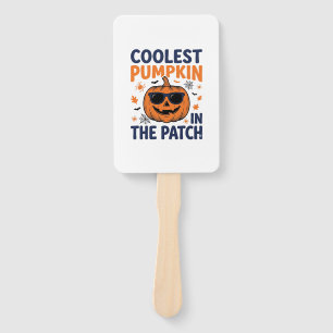 Coolest Pumpkin in the Patch Halloween Shirt_1 Hand Fan