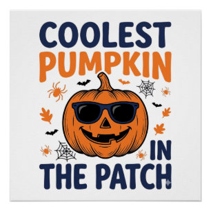 Coolest Pumpkin in the Patch Halloween Shirt_1 Poster