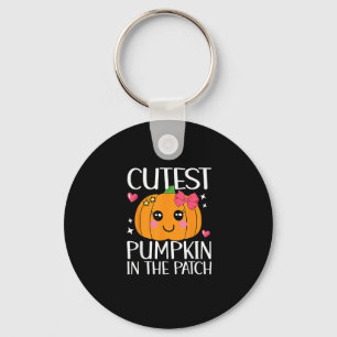 Coolest Pumpkin In The Patch Halloween Thanksgivin Key Ring