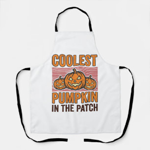 Coolest Pumpkin in the Patch Halloween Vintage Des Apron
