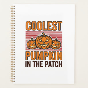 Coolest Pumpkin in the Patch Halloween Vintage Des Planner