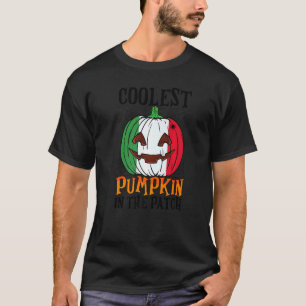 Coolest Pumpkin In The Patch Italian Flag Jack Ou2 T-Shirt