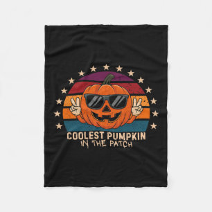 Coolest Pumpkin In The Patch Kids Boys Toddler Hal Fleece Blanket