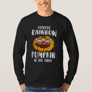 Coolest Pumpkin In The Patch Lesbian LGBT Q Pride T-Shirt