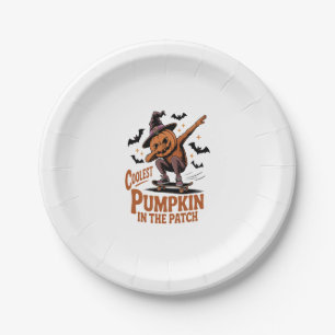 Coolest Pumpkin in the Patch Paper Plate