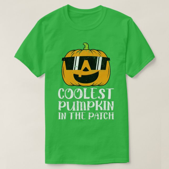 Coolest Pumpkin In The Patch Toddler Boys Hallowee T-Shirt (Design Front)