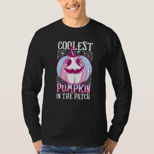Coolest Pumpkin In The Patch Trans Flag Jack Ou201 T-Shirt