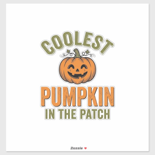 Coolest Pumpkin in the Patch Vintage Halloween Des (Sheet)