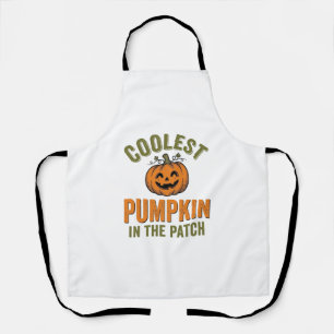 Coolest Pumpkin in the Patch Vintage Halloween Des Apron