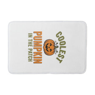Coolest Pumpkin in the Patch Vintage Halloween Des Bath Mat