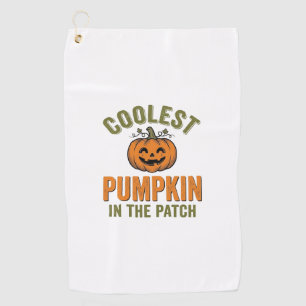 Coolest Pumpkin in the Patch Vintage Halloween Des Golf Towel