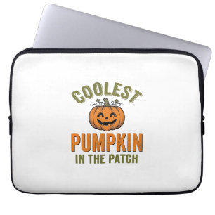 Coolest Pumpkin in the Patch Vintage Halloween Des Laptop Sleeve