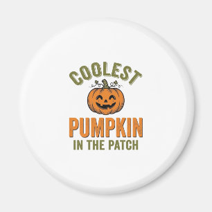 Coolest Pumpkin in the Patch Vintage Halloween Des Magnet