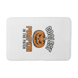 Coolest Pumpkin in the Patch Vintage Halloween Shi Bath Mat