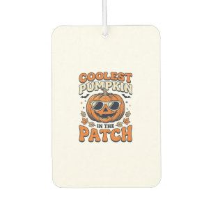 Coolest Pumpkin In The Patch Vintage Halloween Shi Car Air Freshener