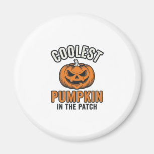 Coolest Pumpkin in the Patch Vintage Halloween Shi Magnet