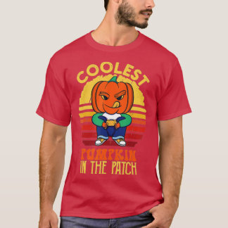 Coolest Pumpkin In The Patch Vintage Pumpkin Hallo T-Shirt