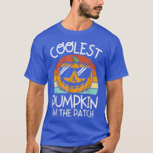 Coolest Pumpkin In The Patch Vintage Scary Pumpkin T-Shirt