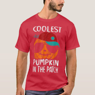 Coolest Pumpkin In The Patch Vintage Scary Pumpkin T-Shirt