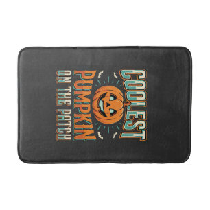 Coolest Pumpkin On The Patch Halloween Design_1 Bath Mat