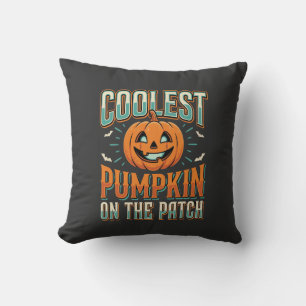 Coolest Pumpkin On The Patch Halloween Design_1 Cushion