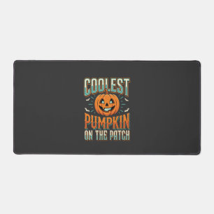 Coolest Pumpkin On The Patch Halloween Design_1 Desk Mat