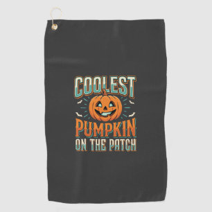 Coolest Pumpkin On The Patch Halloween Design_1 Golf Towel