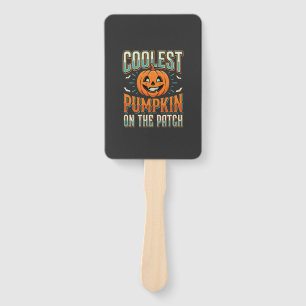 Coolest Pumpkin On The Patch Halloween Design_1 Hand Fan