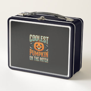 Coolest Pumpkin On The Patch Halloween Design_1 Metal Lunch Box