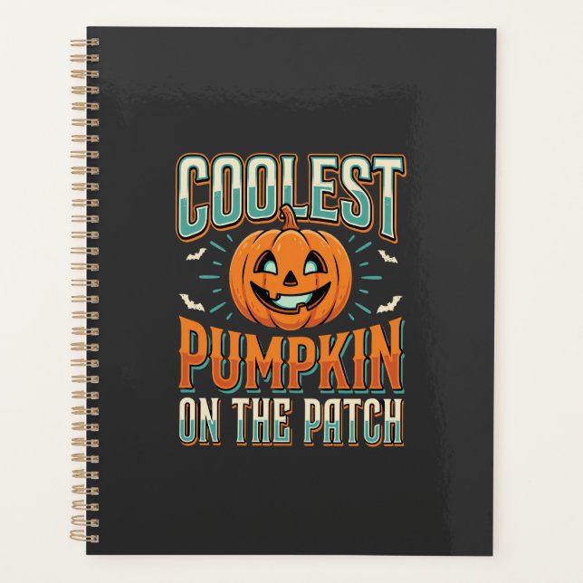Coolest Pumpkin On The Patch Halloween Design_1 Planner (Front)