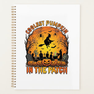 Coolest Pumpkin Patch Halloween Witch Spiders Grav Planner