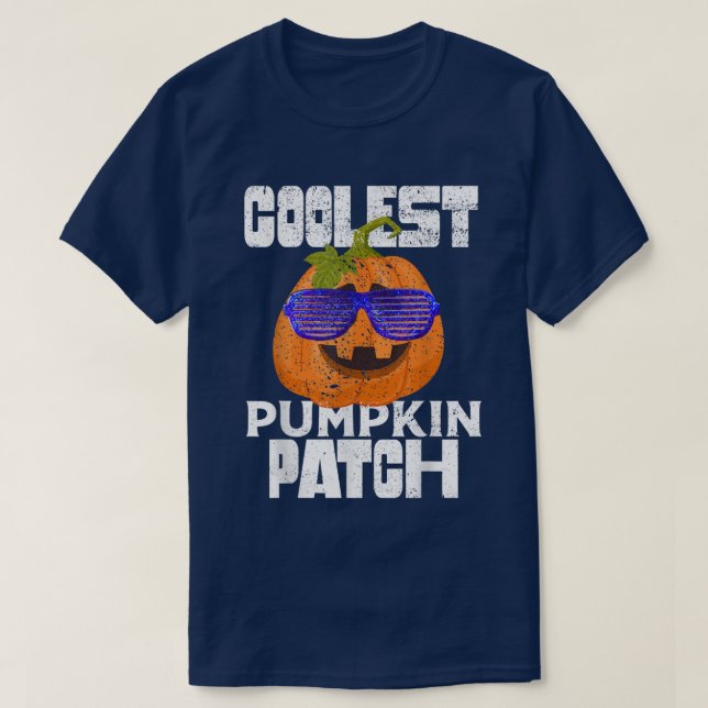 Coolest Pumpkin Patch Jack O Lantern Halloween  T-Shirt (Design Front)