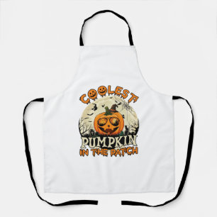 Coolest Pumpkin Patch Sunglasses Witch Hat Hallowe Apron