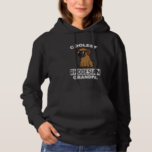 Coolest Rhodesian Ridgeback Grandpa Dog Hoodie