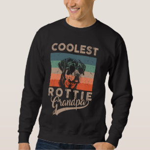 Coolest Rottie Grandpa Gifts for Men Funny Dog Gra Sweatshirt