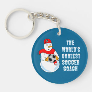 Coolest Soccer Coach T-Shirt Key Ring