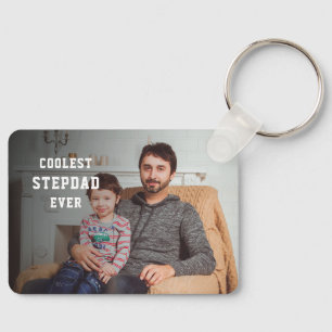 Coolest Stepdad Ever Personalised Photo Dad Key Ring