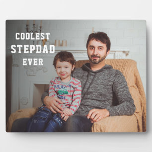 Coolest Stepdad Ever Personalised Photo Dad Plaque