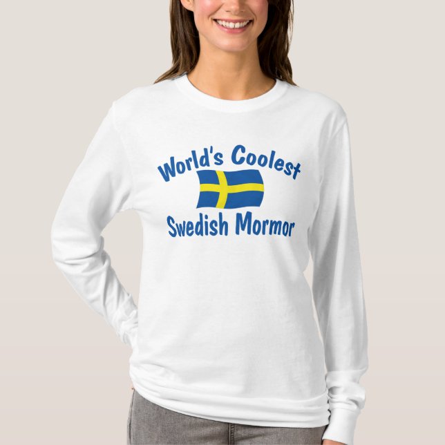 Coolest Swedish Mormor T-Shirt (Front)