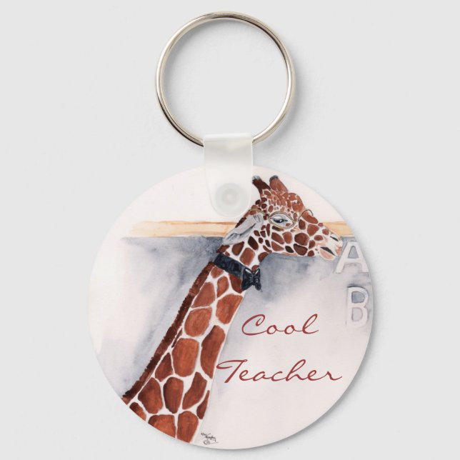 Coolest Teacher Key Ring (Front)