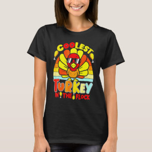 Coolest Turkey In The Flock Toddler Boys Thanksgiv T-Shirt