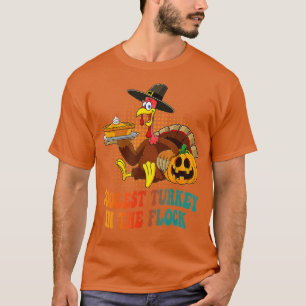 Coolest Turkey In The Flock Turkey Hat Pumpkin Pie T-Shirt