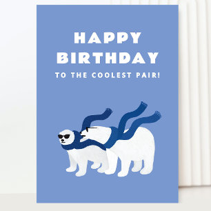 Coolest Twins Birthday Card