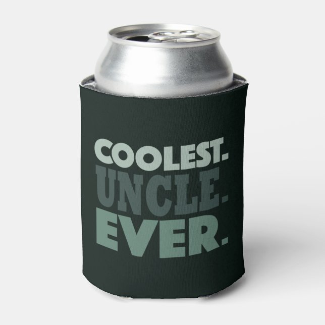 Coolest Uncle Ever Can Cooler (Can Front)