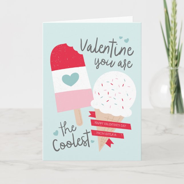 Coolest Valentine Holiday Card (Front)